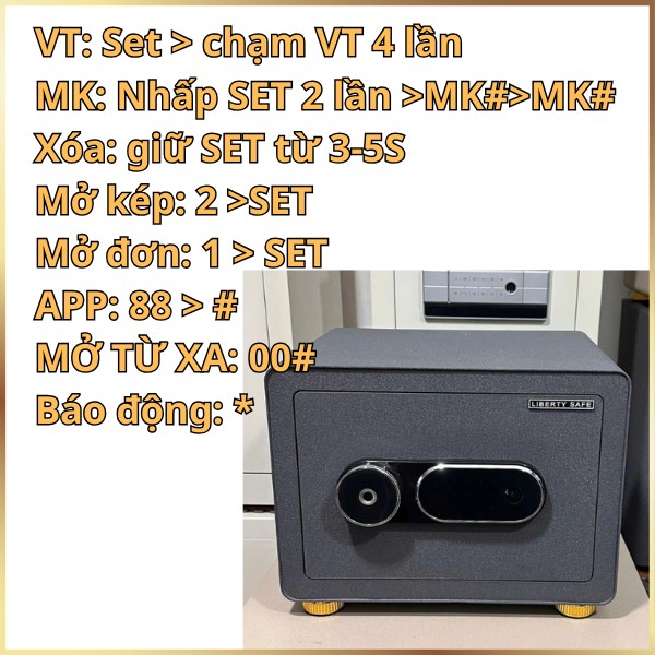 Hướng dẫn sử dụng két sắt Liberty LB30S