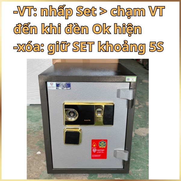 Hướng dẫn sử dụng két sắt Vân Tay Việt Tiệp