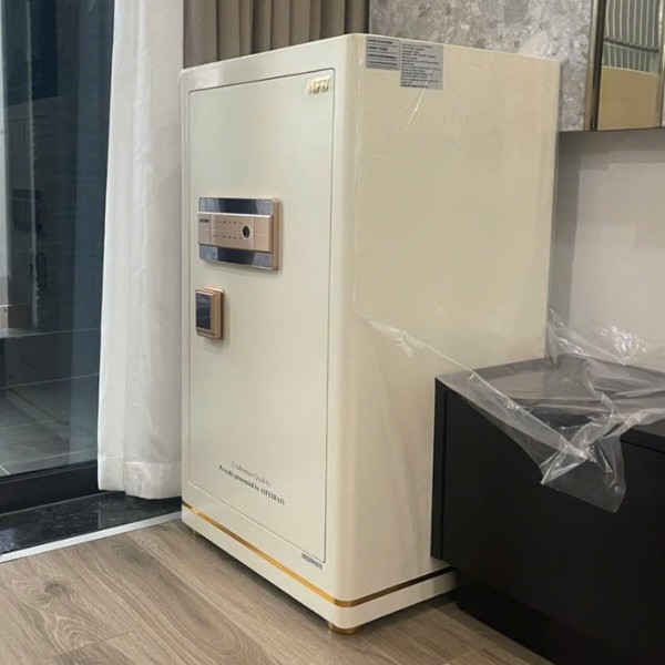 Thực tế bàn giao Két sắt Aifeibao HK-A1D-80HM màukem cho biệt thự