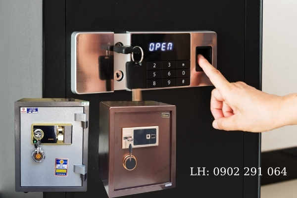 Lựa chọn két sắt mini khóa vân tay cho gia đình , văn phòng , tiệm vàng ,..