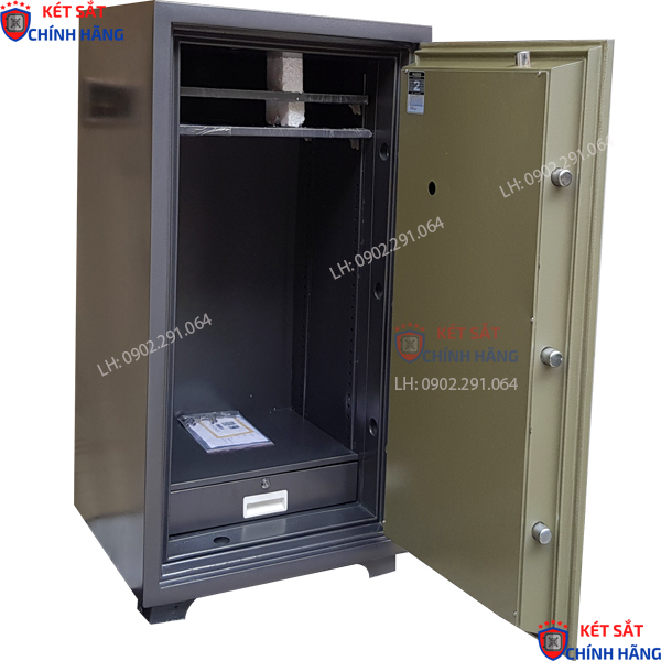 Két sắt nhập khẩu hàn quốc Donghun DH1200VT vân tay chốt khóa đa điểm