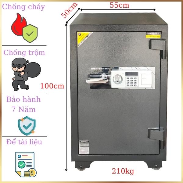 Két sắt điện tử to đại TOKYO TKO1000E chống cháy cao cấp có cấu tạo chắc chắn, bền, ổn định