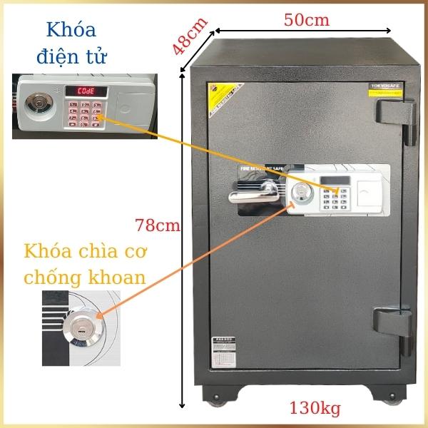 Két sắt điện tử chống cháy TOKYO TKO78E Nhật Bản dùng cho gia đình và công ty