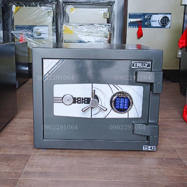 Két sắt Truly TS42VT vân tay điện tử chắc chắn nặng 120kg thép dày 12 ly