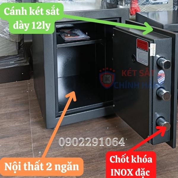 Két sắt Truly siêu cường TS49VT vân tay điện tử Hàn Quốc có khả năng chống cháy chống trộm cực tốt