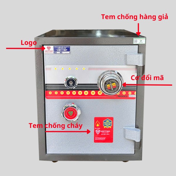 Cách nhận biết két sắt việt tiệp khóa cơ đổi mã chính hãng