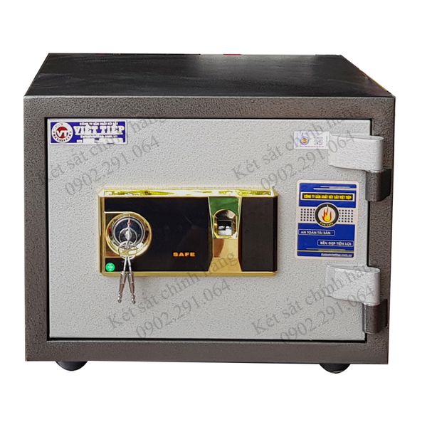 két sắt mở bằng vân tay