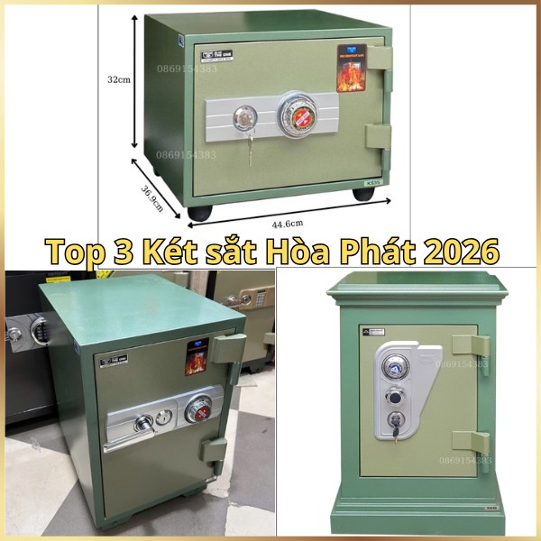 Top 3 mẫu két sắt Hòa Phát The One Năm 2026