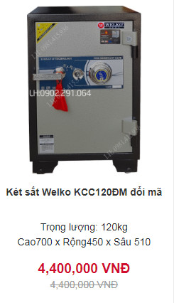 Két sắt Hàn Quốc trusafe C120ĐM khóa cơ đổi mã siêu bền