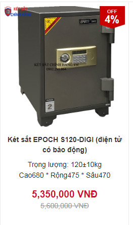Két sắt hàn Quốc EPOCH S120 Điện tử cao cấp