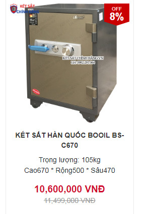 Két sắt nhập khẩu hàn quốc khóa cơ chống cháy giá rẻ