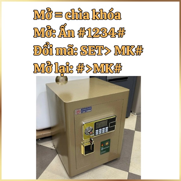 Hướng dẫn sử dụng két sắt Việt Nhật điện tử