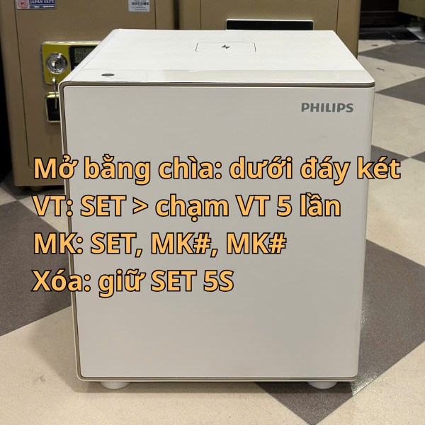 Hướng dẫn sử dụng két sắt Philips SBX300