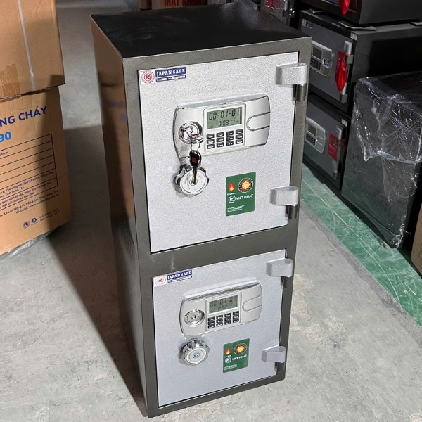 Két sắt Việt Nhật VN98E 2 tầng điện tử cao cấp chính hãng giá rẻ