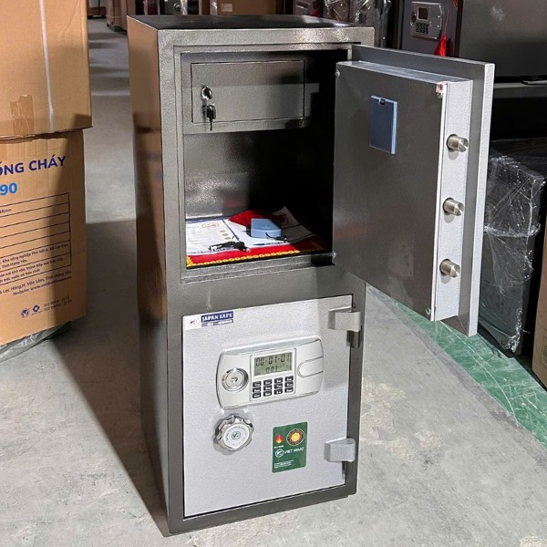 Két sắt Việt Nhật VN98E 2 tầng điện tử an toàn chống cháy chống trộm