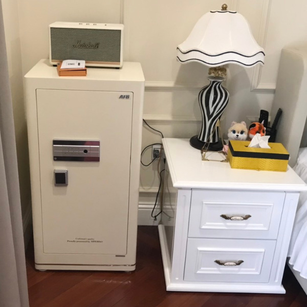 Thực tế lắp đặt két sắt thông minh aifeibao HK-A1D-120HM màu trắng