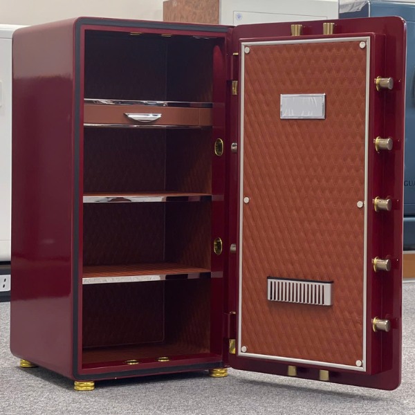 Nội thất két sắt nhập khẩu Aifeibao HK-A1D-100ALS màu đỏ