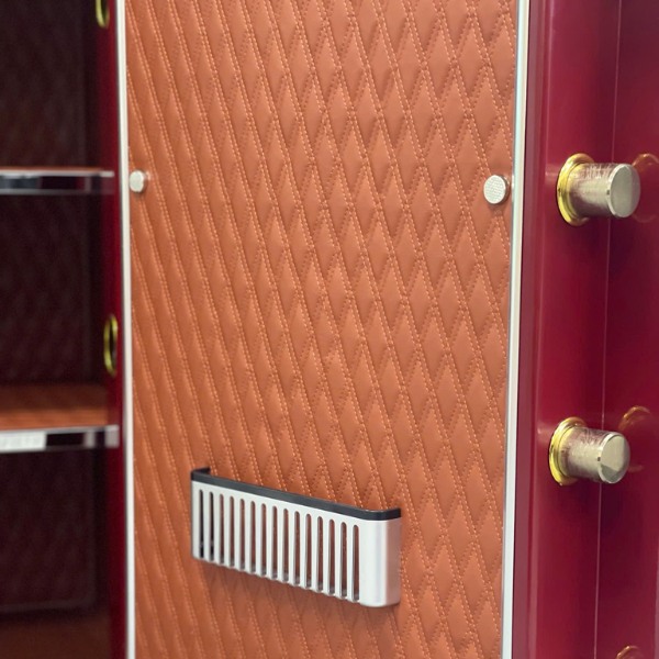 Két sắt AifeiBao HK-A1D-100ALS màu đỏ có bọc da PU xịn sò