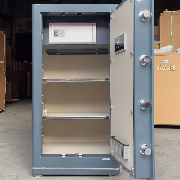 Két sắt nhập khẩu AFB HK-A1D-100HM xanh ngọc có nội thất rộng bọc da cao cấp