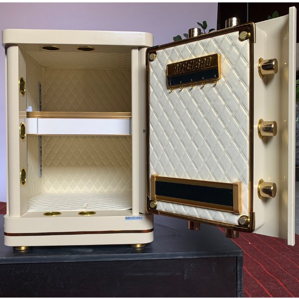 Két sắt AifeiBao HK-A1/D-60TLB phiên bản màu kem ( nội thất bọc da cao cấp)