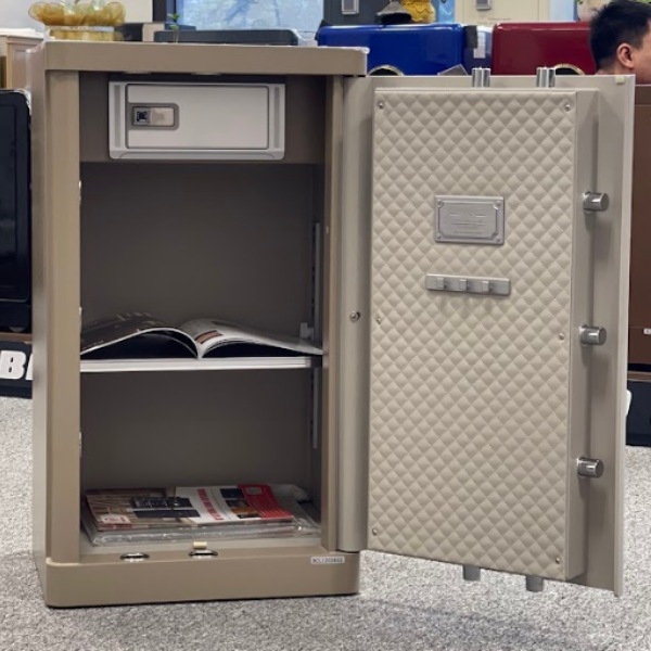 Két sắt thông minh vân tay có báo về smart phone HK-M/D80AL cao cấp - sang trọng