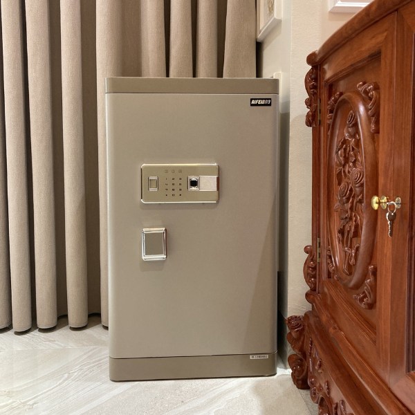 Hình ảnh thực tế két sắt Aifeibao HK-MD-80AL tại gia đình