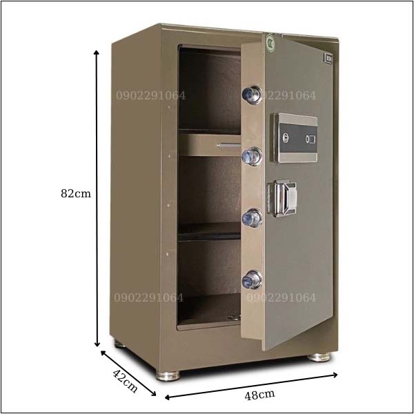 Két sắt BOFA BF-80ZY mở bằng vân tay và kết nối điện thoại