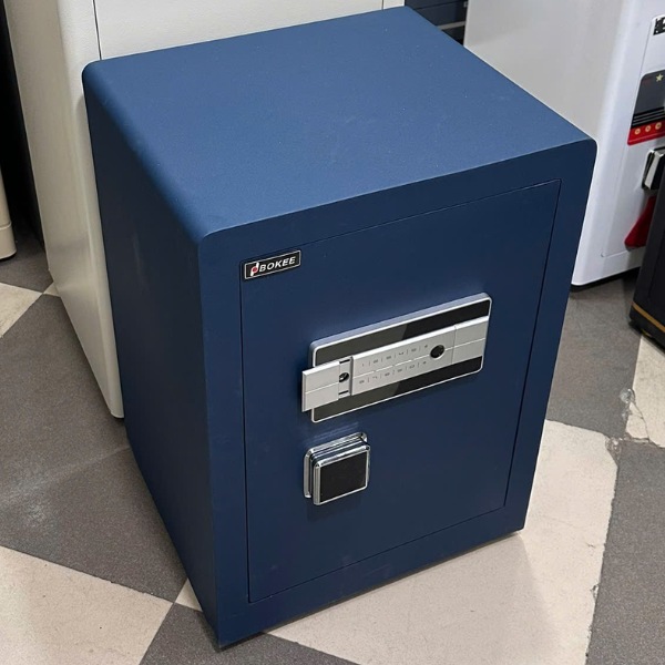 Két sắt Bokee BK60B màu xanh vân tay điện tử kết nối điện thoại cho cá nhân gia đình