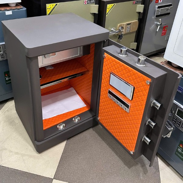 Nội thất két sắt thông minh Bokee BK60C màu nâu