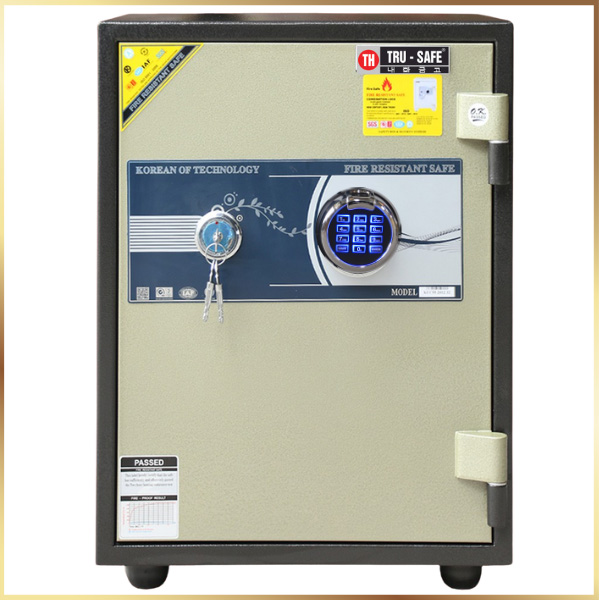 két sắt C55KVT khóa vân tay điện tử chống cháy chất lương cao