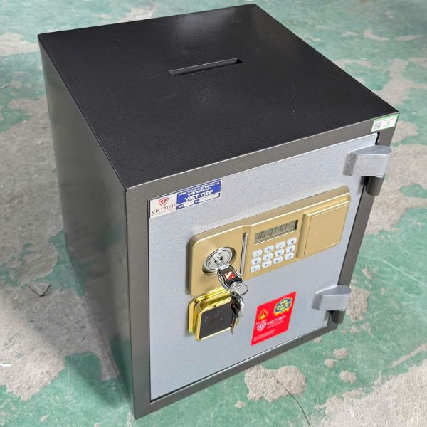 Két sắt Việt Tiệp KW50ECD có khe bỏ tiền dùng cho của hàng, quầy thu ngân