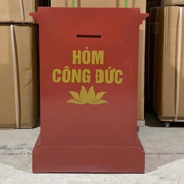 Két sắt công đức VN79CĐ màu đỏ chữ vàng " công đức"