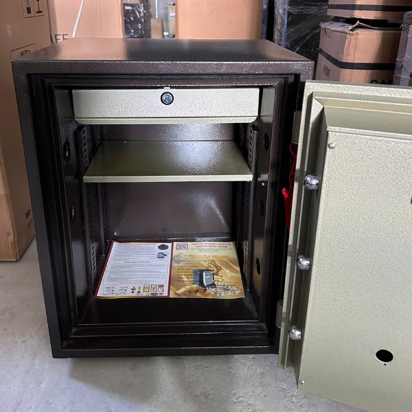 Két sắt Hàn Quốc Trusafe HQ683DT điện tử có nội thất 3 ngăn để được hồ sơ giấy tờ