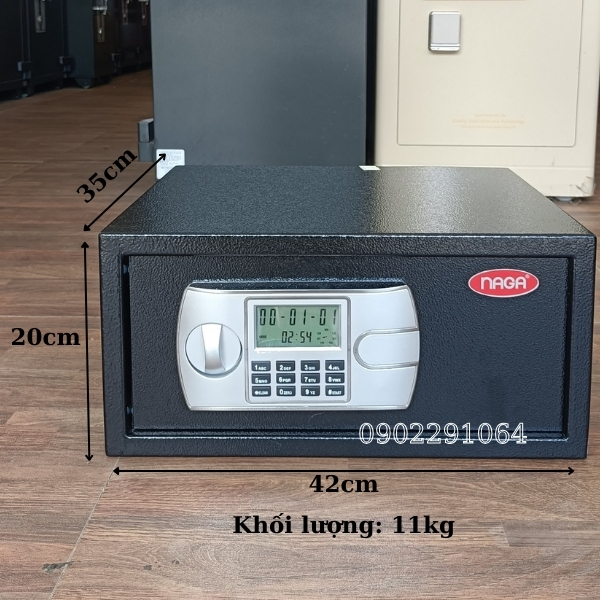 Két sắt khách sạn cao cấp mini cỡ nhỏ NAGA AG20LT màu đen,trắng chất lượng cao