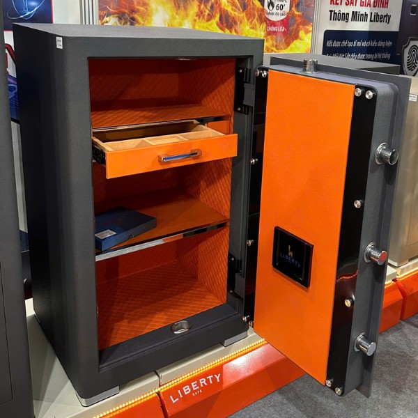 Két sắt Liberty LB1000PRO vân tay điện tử thiết kế chắc chắn với thép đúc đặc