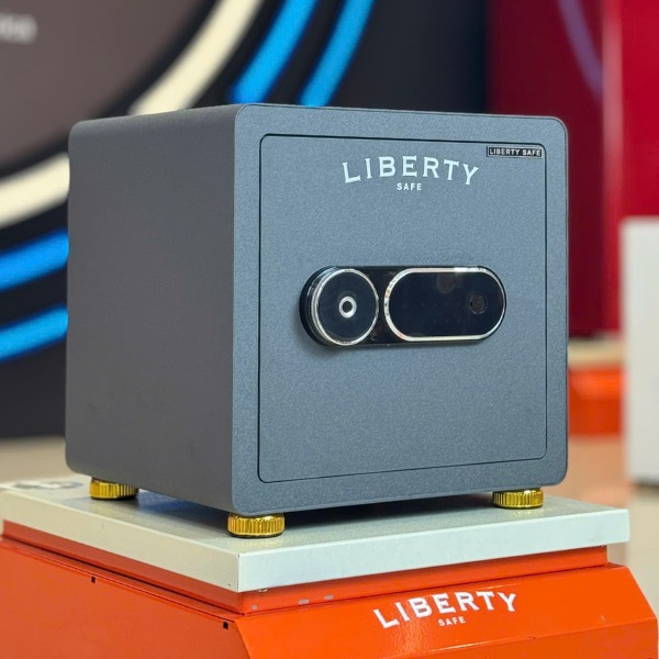 Két sắt Liberty LB39S màu xám vân tay báo động điện thoại