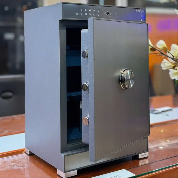 Két sắt Liberty LB58 S7II màu xám an toàn với chốt đặc