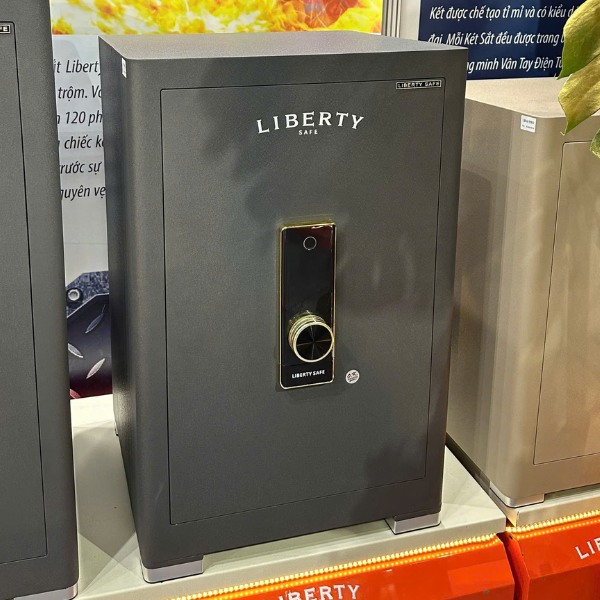 Két sắt Liberty LB88PR Vân tay màu xanh xám