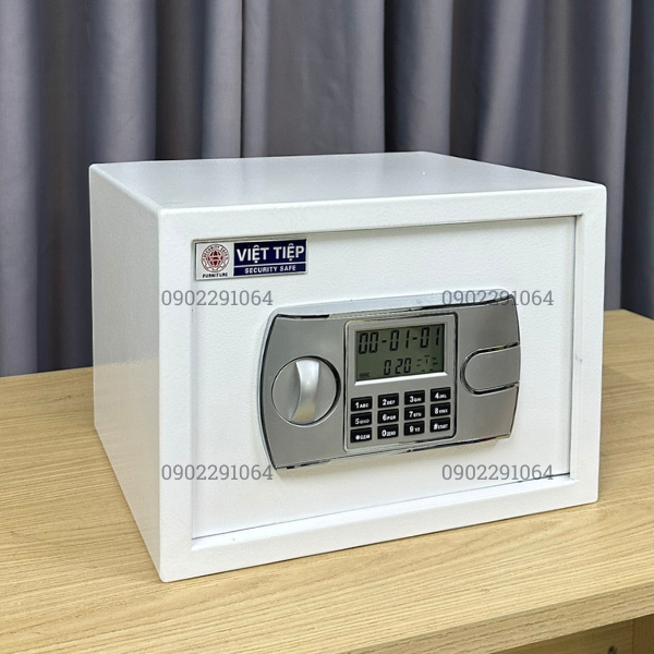 Két sắt mini KVT55 điện tử màu trắng cao cấp