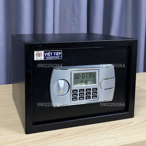 Két sắt mini KVT55 điện tử màu đen cao cấp