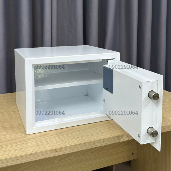 Nội thất két sắt mini KVT55 điện tử màu trắng