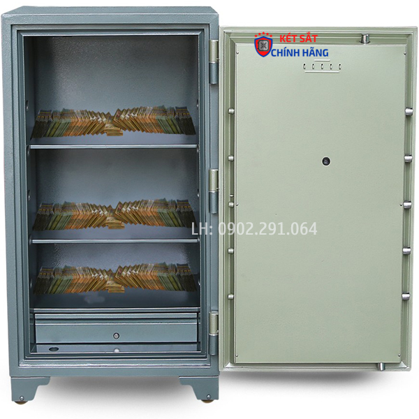 Nội thất két sắt ngân Hàng BEMC K250 NHA1 to cỡ lớn cao 1m3