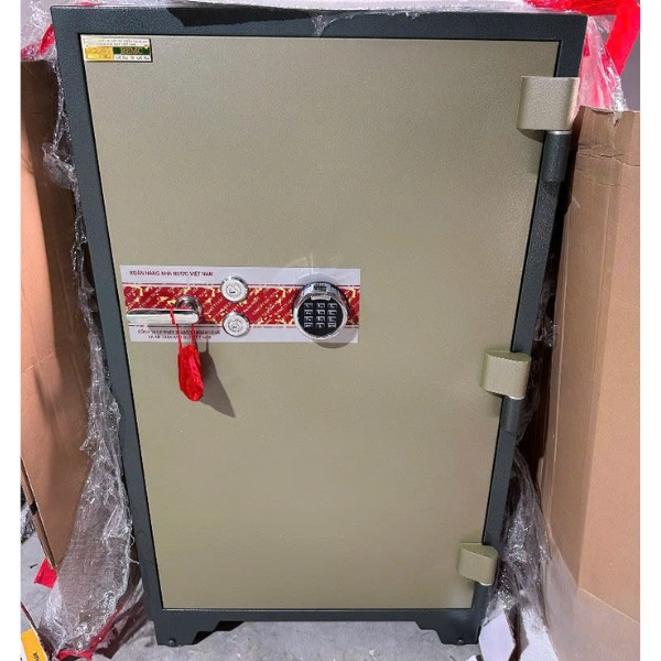 Hình ảnh thực tế két sắt ngân hàng K250FE NHA1 vân tay điện tử chính hãng