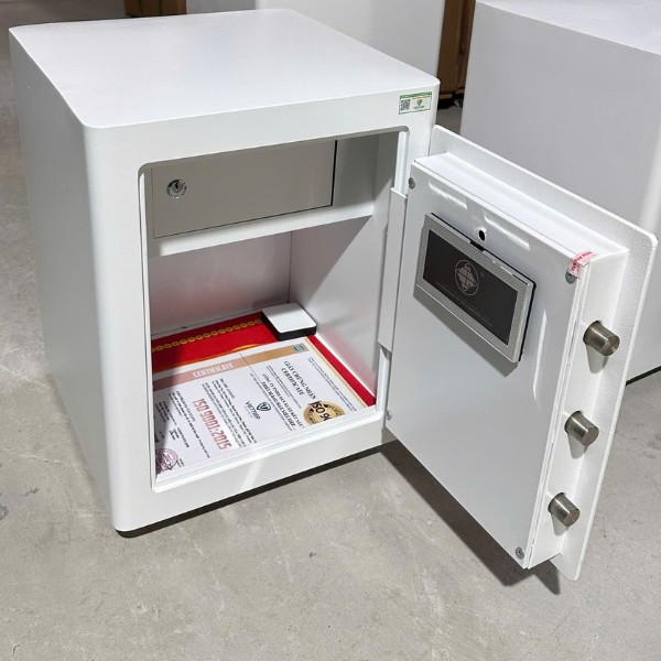 Két sắt nhận diện khuôn mặt KW52FID Việt Tiệp bảo vệ chống cạy phá bằng thép dày 7 ly