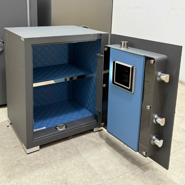 Két sắt Philips SBX202-5C0 giá rẻ thép đúc nội thất 2 ngăn thân xám nội thất xanh