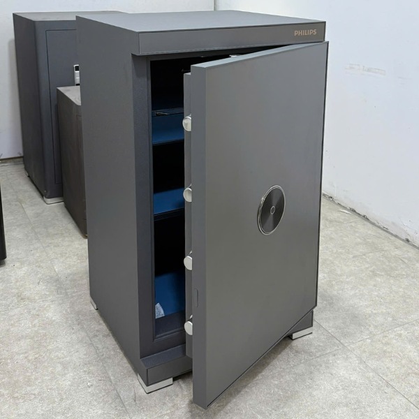 Két sắt thông minh Philips SBX602-8CU thép đúc nguyên tấm chốt khóa 4 chiều chống đập chống cắt