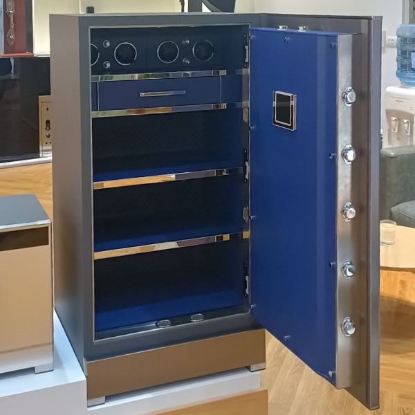 Nội thất két sắt Philips SBX702-CB0/CBX vân tay điện tử rộng chia nhiều ngăn