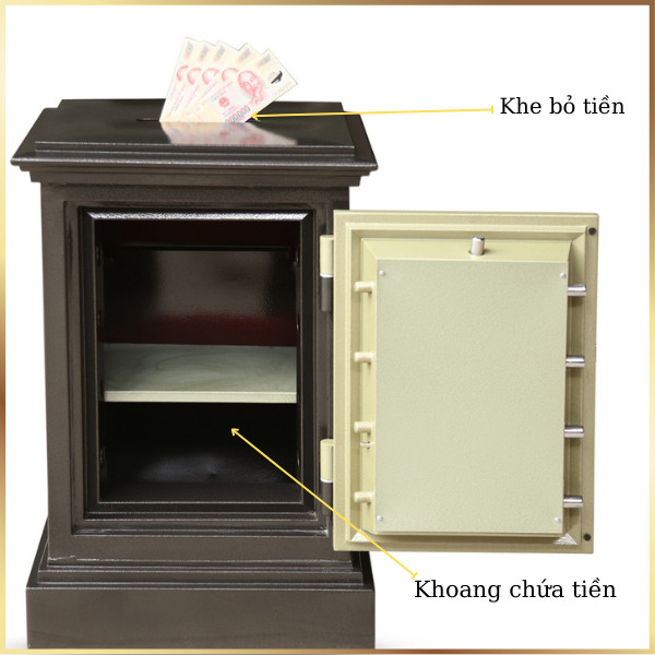 Nội thất két sắt trusafe KN90DTCD khoét nóc