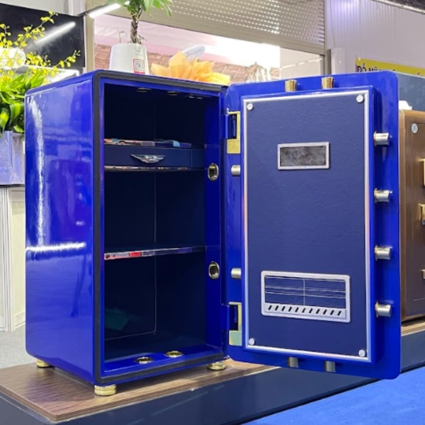 Nội thất két sắt nhập khẩu thông minh Aifeibao 80ALS màu xanh