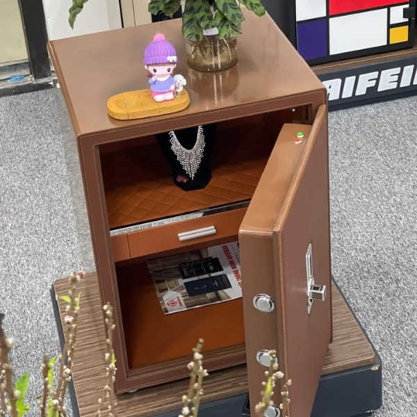 Nội thất Két Sắt Chống Cháy Aifeibao HK-60LEZW màu nâu đẹp, hiện đại